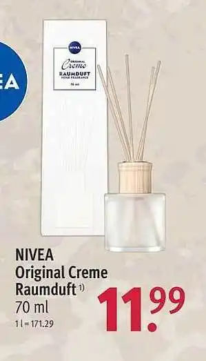 Rossmann Nivea original creme raumduft Angebot