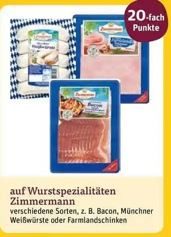 tegut Wurstspezialitäten zimmermann Angebot