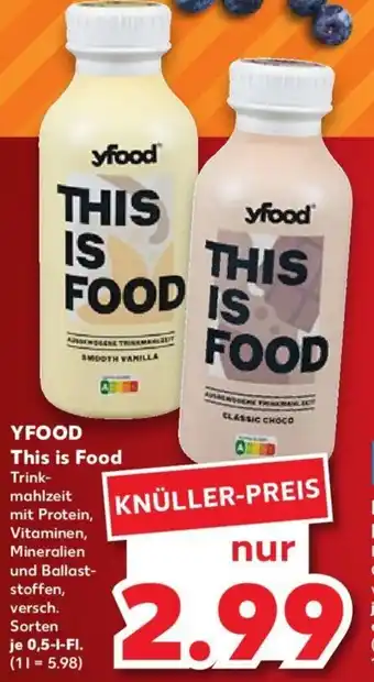 Kaufland Yfood This is Food Trinkmahlzeit 0,5 L-Fl. Angebot