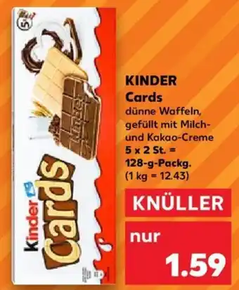 Kaufland Kinder Cards 128 g Packg. Angebot