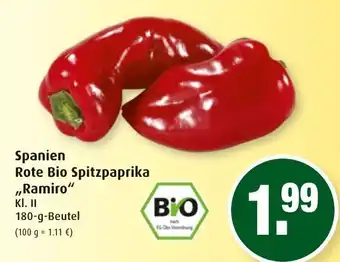 Markant Spanien Rote Bio Spitzpaprika ,,Ramiro" 180g Beutel Angebot
