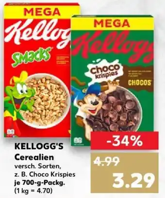 Kaufland Kellogg's Cerealien 700 g Packg. Angebot