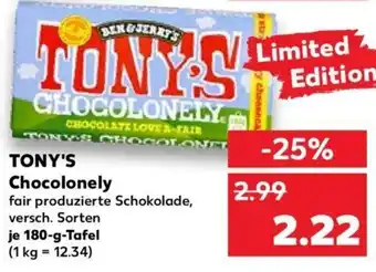 Kaufland Tony's Chocolonely 180 g Tafel Angebot