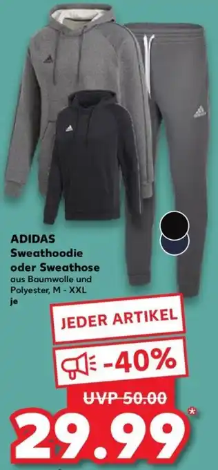 Kaufland Adidas Sweathoodie oder Sweathose Angebot