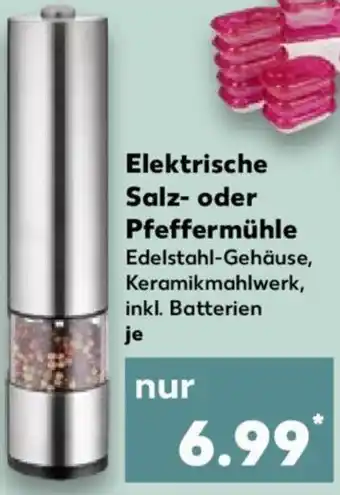 Kaufland Elektrische Salz oder Pfeffermühle Angebot