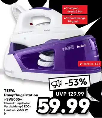 Kaufland Tefal Dampfbügelstation SV5005 Angebot