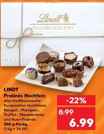 Kaufland Lindt Pralinés Hochfein 200 g Packg. Angebot