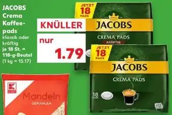 Kaufland Jacobs Crema Kaffeepads 118 g Beutel Angebot