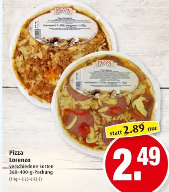 Markant Pizza Lorenzo 360-400g Angebot