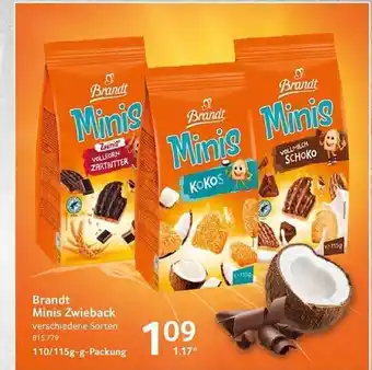 Selgros Brandt minis zwieback verschiedene sorten Angebot