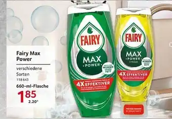 Selgros Fairy max power Angebot