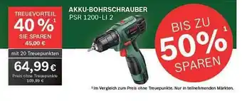 E-Center Akku-bohrschrauber psr1200-li2 Angebot