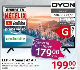 Selgros Led-tv smart 42 ad Angebot