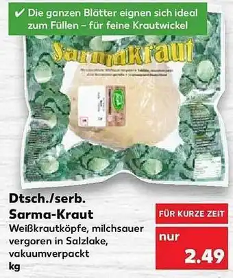 Kaufland Sarma-kraut Angebot