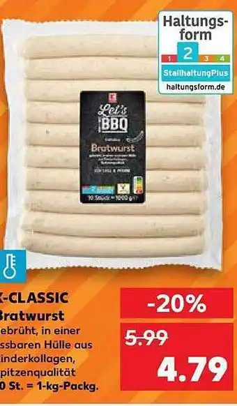 Kaufland K-classic bratwurst Angebot