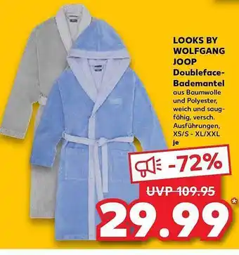 Kaufland Looks by wolfgang joop doubleface-bademantel Angebot