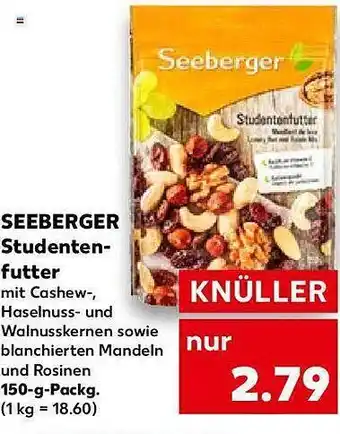 Kaufland Seeberger studentenfutter Angebot