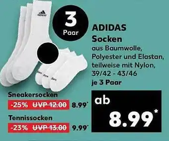 Kaufland Adidas socken Angebot