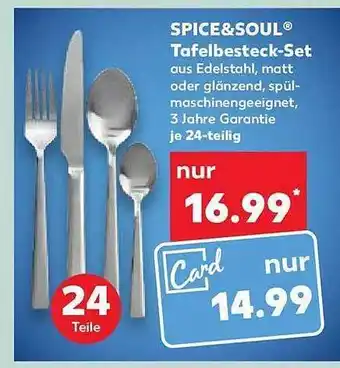 Kaufland Spice&soul tafelbesteck-set Angebot