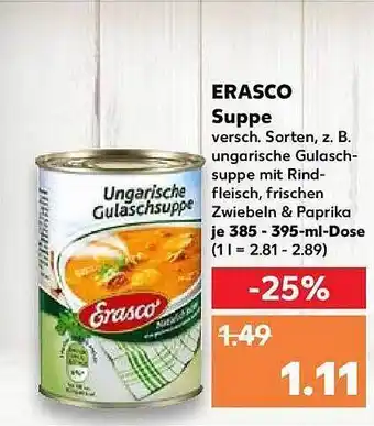 Kaufland Erasco suppe Angebot