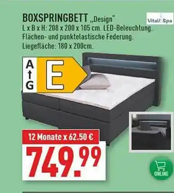 Marktkauf Boxspringbett Angebot