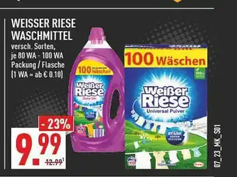 Marktkauf Weisser riese waschmittel Angebot