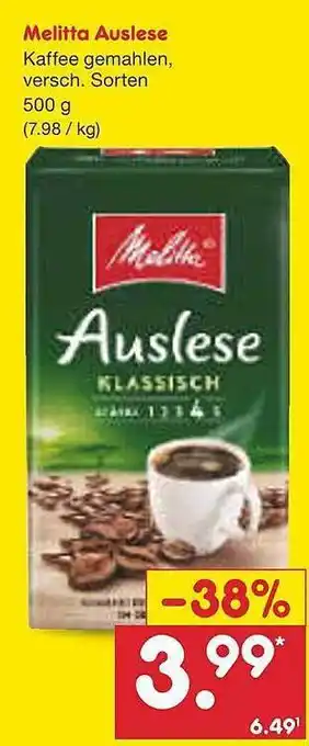 Netto Marken-Discount Melitta auslese Angebot