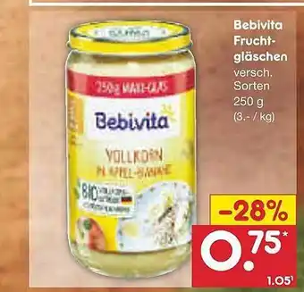 Netto Marken-Discount Bebivita fruchtgläschen Angebot