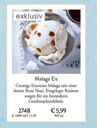 Eismann Malaga eis Angebot