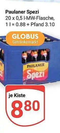 Globus Paulaner spezi Angebot