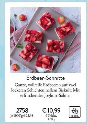 Eismann Erdbeer-schnitte Angebot