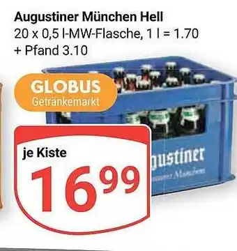 Globus Augustiner münchen hell Angebot