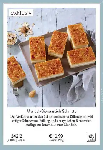 Eismann Mandel-bienenstich schnitte Angebot