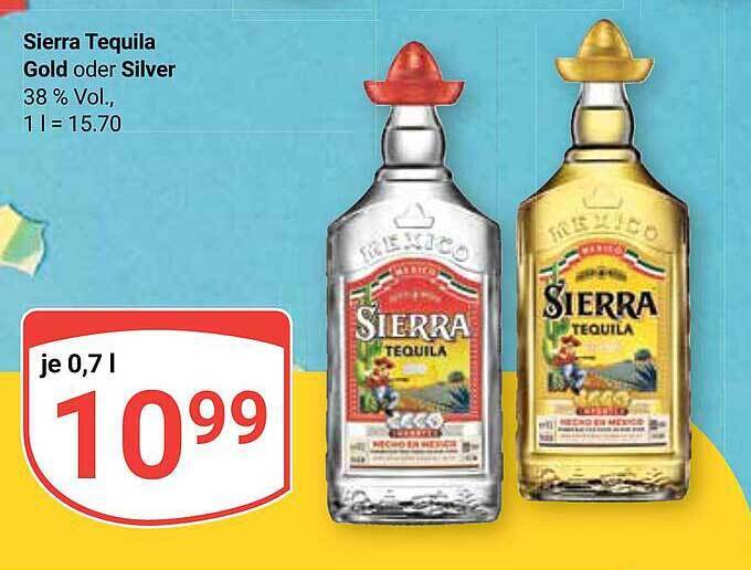 Sierra tequila gold oder silver Angebot bei Globus
