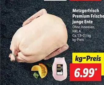 Lidl Metzgerfrisch premium frisches junge ente Angebot