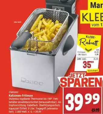 Marktkauf Clatronic kaltzonen-fritteuse Angebot