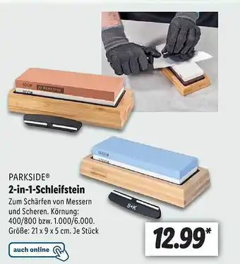 Lidl Parkside 2in1-schleifstein Angebot