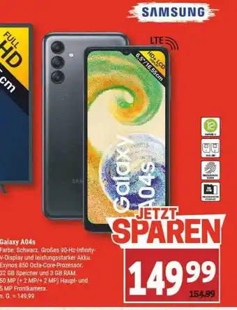 Marktkauf Samsung galaxy a04s Angebot