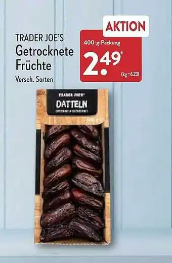 Aldi Nord Trader joe's getrocknete früchte Angebot