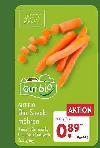 Aldi Nord Gut bio bio-snackmöhren Angebot