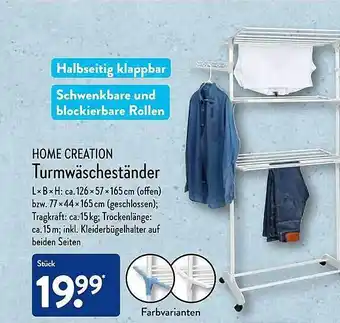 Aldi Nord Home creation turmwäscheständer Angebot