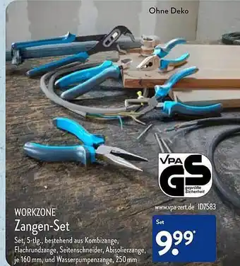 Aldi Nord Workzone zangen-set Angebot