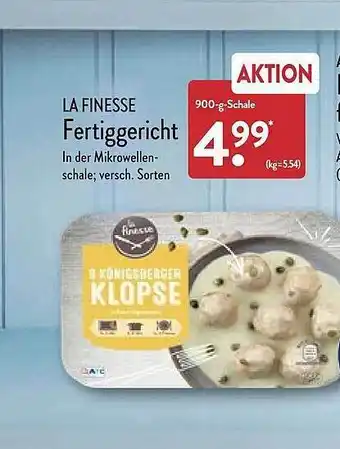 Aldi Nord La finesse fertiggericht Angebot