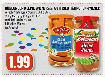 Edeka Böklunder kleine wiener oder gutfried hähnchen-wiener Angebot