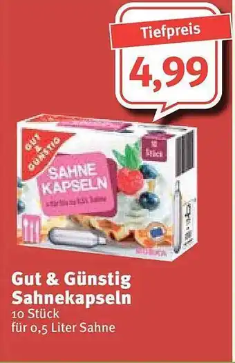 Feneberg Gut & günstig sahnekapseln Angebot