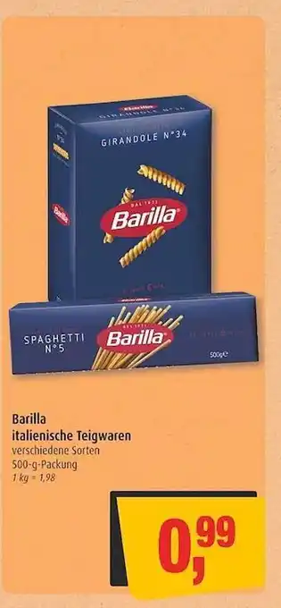 Markant Barilla italienische teigwaren Angebot