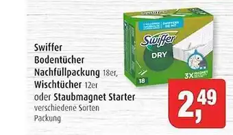 Markant Swiffer bodentücher nachfüllpackung, wischtücher oder staubmagnet starter Angebot