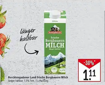 Marktkauf Berchtesgadener land frische bergbauern milch Angebot