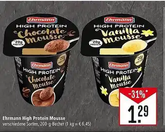 Marktkauf Ehrmann high protein mousse Angebot