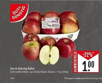 Marktkauf Gut & günstig äpfel Angebot